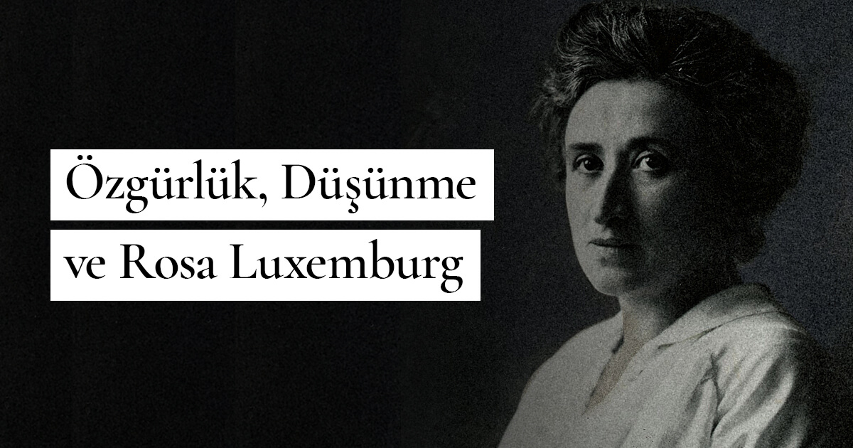 Özgürlük, Düşünme ve Rosa Luxemburg