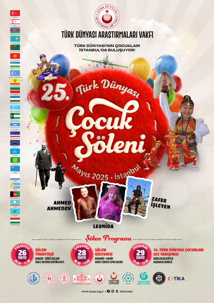 25. Türk Dünyası Çocuk Şöleni İstanbul’da Düzenleniyor